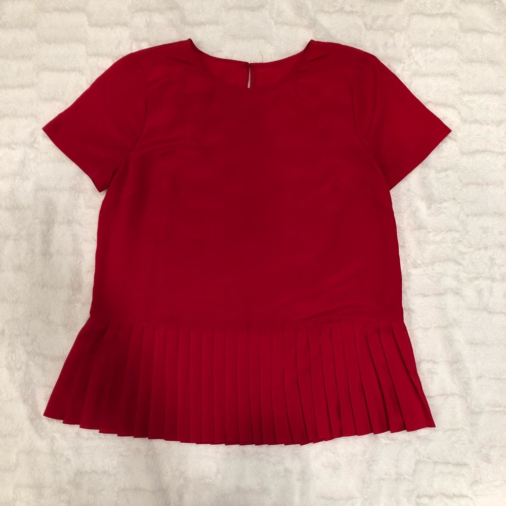 PRICE ✂️J.Crew Factory Pleat Blouse